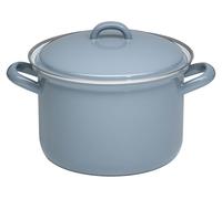 Riess Marmite à viande avec couvercle 20cm,3.5L émail gris