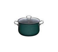 RIESS Marmite à viande avec couvercle en verre TEAL 24cm/6l Bleu-vert pétrole
