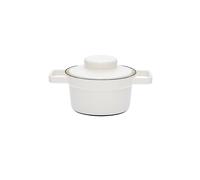 RIESS Marmite en émail avec couvercle Aromapot - Truehomeware 16cm 0,75l blanc