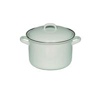 Riess Marmite à viande avec couvercle Ø20cm émail Classic blanc