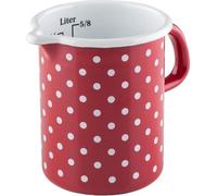 Riess Mètre de cuisine ⌀9cm 0,5L pois rouge émail