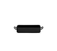 RIESS Mini plat de cuisson et de service 23x15x5cm/1l émail noir noir