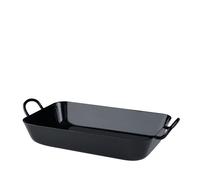 Riess Oma's Poêle à frire 29/18cm avec 2 poignées Rôtir/cuire Noir Émail
