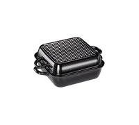 Riess Poêle à frire avec couvercle 26 x 26 cm noir émaillé