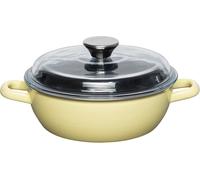 RIESS - Poêle à frire haute avec couvercle en verre, 20 cm - LEMON