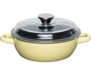 RIESS - Poêle à frire haute avec couvercle en verre, 20 cm - LEMON