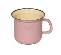 Riess Pot avec bord chromé Ø12cm 1 litre H 11,4cm Classic Pastell-Rosa
