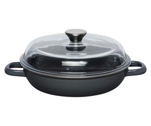 Riess Sauteuse avec couvercle en verre 24cm DARK GREY