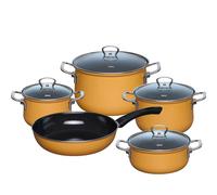 Riess Set de casseroles 5 pièces orange émail