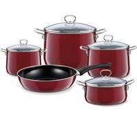 Riess Set de casseroles 5 pièces Rosso émail