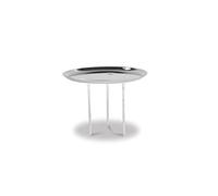 Riffelmacher 10678 Lot de 4 Porte-Bougies de l'Avent sans épine, diamètre 10 cm, en métal, argenté, Couronne de l'Avent, compositions de Noël, l'Avent