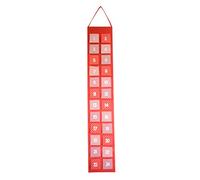 Riffelmacher 19579 Calendrier de l'Avent en Feutre à remplir Rouge 130 cm