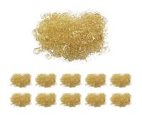 Riffelmacher Lot de 10 cheveux d'ange argentés ou dorés, contenu de 20 g, dans un sac, Flowerhair Nobless, décoration, composition, couronne, Noël, l'Avent (doré)