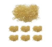 Riffelmacher Lot de 6 cheveux d'ange argentés ou dorés, contenu de 20 g, dans un sac, Flowerhair Nobless, décoration, composition, couronne, Noël, l'Avent (or, lot de 6)