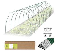 RIFNY Lot de 72 tunnels pour plantes - Pour parterre surélevé - Filet de protection contre les oiseaux, les insectes, les serres - Protection contre le gel - Vert