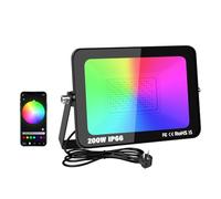 RIGIDON 1X 200W RGB projecteur led extérieurs App & IR télécommande 20000lm