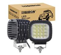 RIGIDON 1x phare de travail led tracteur, 12V 24V 5 pouces 48W 4800 lumens | étanche, 6000K blanc, feux, feu antibrouillard, floodlights, extérieur, pour voiture camion off road ATV 4x4 véhicules bateau