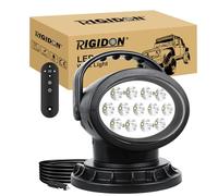 RIGIDON 38W 3800lm stroboscopique feux de travail aimanté, projecteur led | flood, 2,7 mètres câble, allume-cigare, longue portée, télécommande, 360°, pour offroad Voiture camions 4x4 tracteur bateau