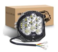 RIGIDON Rond Phare de Travail Led, 7 Pouces 75W 7500LM 12V 24V 6000K Blanc | étanche, Projecteurs lumière, Feux de travail Led, Feu antibrouillard pour 4x4 Offroad Voiture Camion SUV ATV Tracteur