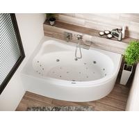 RIHO Aryl Baignoires d'angle, version droite, avec système Joy, à encastrer, 2 places, blanc, B017007005, Exécution: 170x110x46,5cm, volume utile : 200 litres