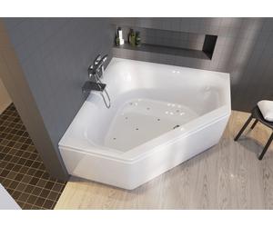 RIHO Austin baignoires d'angle, avec système d'air, 2 places, 145x145x48cm, 270 Betteres, blanc, B005007005, Exécution: Version droite