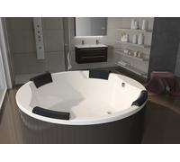 RIHO Colorado Baignoires rondes, à encastrer, 2 places, 180x53cm, 440 Betteres, blanc, B038001005