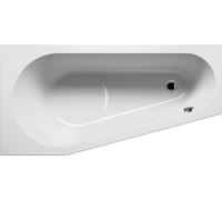 RIHO Delta baignoires d'angle, version droite, à encastrer, 1 place, blanc, B066001005