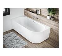 Riho Desire baignoire murale 184x84 cm ovale blanc B087007005
