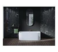Riho Devotion Back2Wall baignoire murale 180x80 cm ovale blanc B096001005