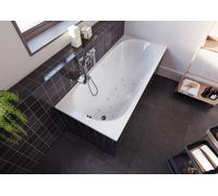 RIHO Future Baignoires rectangulaires, version droite, avec système Air, 1 place, blanc brillant, B074002005, Exécution: 180x80x48cm, volume utile : 145 litres