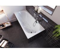 RIHO Future Baignoires rectangulaires, version gauche, avec système Air, 1 place, blanc brillant, B074003005, Exécution: 180x80x48cm, volume utile : 145 litres
