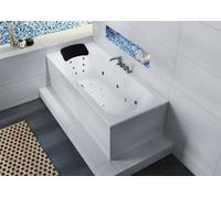 RIHO Lima Baignoires rectangulaires, version droite, avec système Joy, à encastrer, 2 places, blanc brillant, B049005005, Exécution: 150x70x45cm, volume utile : 80 litres