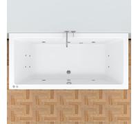 RIHO Lusso Baignoire balnéo rectangulaire, B036002005,