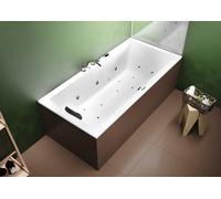 RIHO Lusso Baignoires rectangulaires, version droite, avec système Joy, à encastrer, 2 places, blanc, B016008005, Exécution: 200x90x47,5cm, volume utile : 310 litres