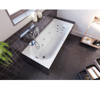 RIHO Miami Baignoires rectangulaires, version droite, avec système flow, à encastrer, 1 place, blanc brillant, B060006005, Exécution: 170x70x43cm, volume utile : 105 litres