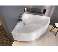 RIHO Neo Baignoires d'angle, version droite, avec système flow, à encastrer, 2 places, blanc, B077009005, Exécution: 150x150x49cm, volume utile : 285 litres