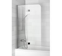 Riho Novik paroi de baignoire 90 cm deux pièces chrome brillant/verre transparent G003040120