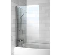 Riho Novik paroi de baignoire 90 cm monobloc chrome brillant/verre transparent G003038120