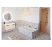 RIHO Rethink Cubic Wall Baignoires rectangulaires, version murale, 180x80x47,5cm, B160001005