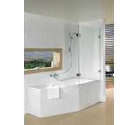 Riho Scandic paroi de baignoire 80 cm deux pièces noir mat/verre transparent G001170121