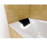 RIHO Still Shower Baignoire rectangulaire, avec cas Riho, à encastrer, avec vidage/trop-plein, 2 places, blanc, B103014005, Exécution: 180x80x50cm, oreiller+lumière à droite