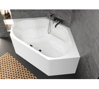 RIHO Winnipeg Baignoires d'angle, variante Plug&Play, 2 places, 145x145x47,5cm, 225 Betteres, blanc, B010011005