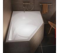 Riho Yukon baignoire d’angle 160x90 cm côté gauche blanc B009001005