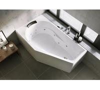 RIHO Yukon Baignoires d'angle, avec système flow, à encastrer, 1 place, 160x90x48cm, 175 Betteres, blanc, B009010005, Exécution: Version gauche