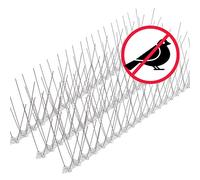 Système anti-pigeons pré-assemblé de 9 mètres : pics anti-oiseaux pour effrayer les pigeons et protéger les oiseaux - conforme à la législation sur la protection des animaux