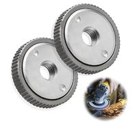 Riisoyu Écrou de Serrage Rapide M10, 2 Pièces L'Écrou De Serrage Rapide SDS Clic M10 Convient À Toutes Meuleuses Angulaires avec Filetagem 14 pour toutes meuleuses d'angle AEG, Dewalt, Flex, Hitachi