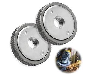 Riisoyu Écrou de Serrage Rapide M10, 2 Pièces L'Écrou De Serrage Rapide SDS Clic M10 Convient À Toutes Meuleuses Angulaires avec Filetagem 14 pour toutes meuleuses d'angle AEG, Dewalt, Flex, Hitachi