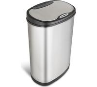 Rijoka Sensor Poubelle 50L - avec 2x compartiments 20L + 30L - inox - Tri sélectif - Soft Close - Sans empreintes digitales - Design moderne