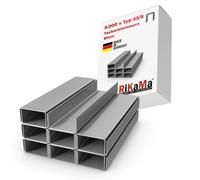RIKAMA® Set de 5000 agrafes robustes de type 53/8 à utiliser avec des agrafeuses portables, pneumatiques et électriques - convient pour le bois, les meubles rembourrés, les plaques de plâtre cartonné