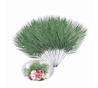Rikyo 48 cm Artificielles Feuilles de Palmier Areca avec Tiges, 20 Pièces Feuillage Tropical Artificiel pour Arrangement de Fleurs, Décoration de Fête de Barbecue d'Anniversaire à Thème Jungle Hawaii